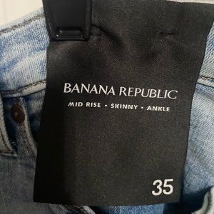 New w tags Banana Republic skinny ankle jeans sz 35 waist
